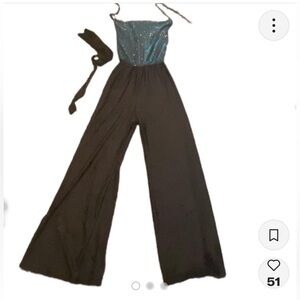 70s vintage disco jumpsuit fits small & some medium